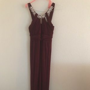 Burgundy formal gown